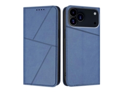 Capa De Couro Para Iphone 17 Pro Com Ímã Potente E Superfície Fosca.
