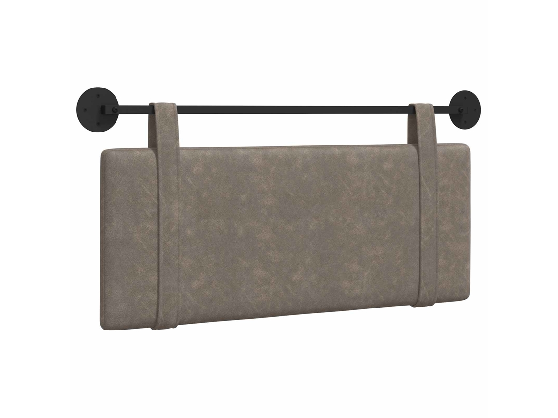 Conjunto 1 Cabeceira Moderna Vidaxl Cinzento Couro Sintético (110 X 55 X 5 Cm)