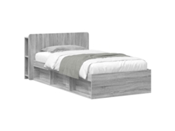Vidaxl Estrutura de Cama com Armazenamento Sonoma Cinzento 80 X 200 Cm