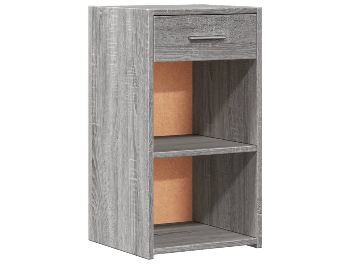 Mesa de Cabeceira MAISON EXCLUSIVE Derivados de Madeira Cinza Sonoma (35x34x65 cm)