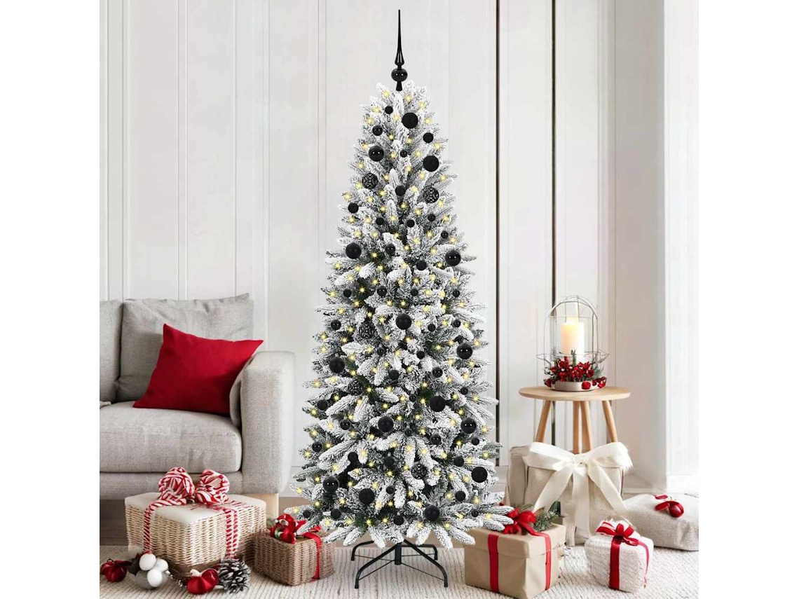 Vidaxl Árvore De Natal Artificial Branco 180 Cm