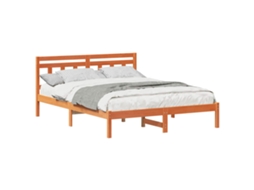 Estrutura da Cama Castanho 140 X 200 Cm MAISON EXCLUSIVE