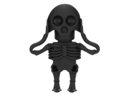 Memória Usb 128GB Miniatura Calavera S/MARCA