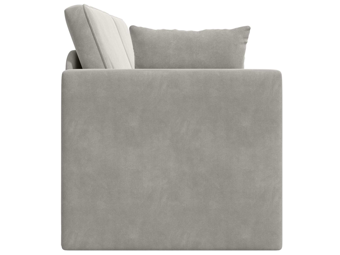 Sofá cama de Chão Cinzento claro 213 X 70 X 77 Cm Veludo SYFAX