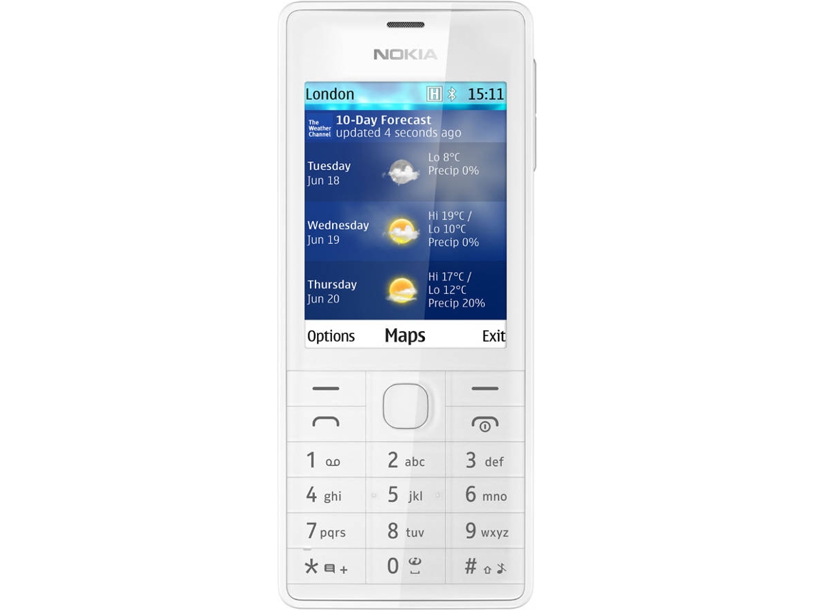 Telemóvel NOKIA 515 (2.4'' - 2G - Branco)