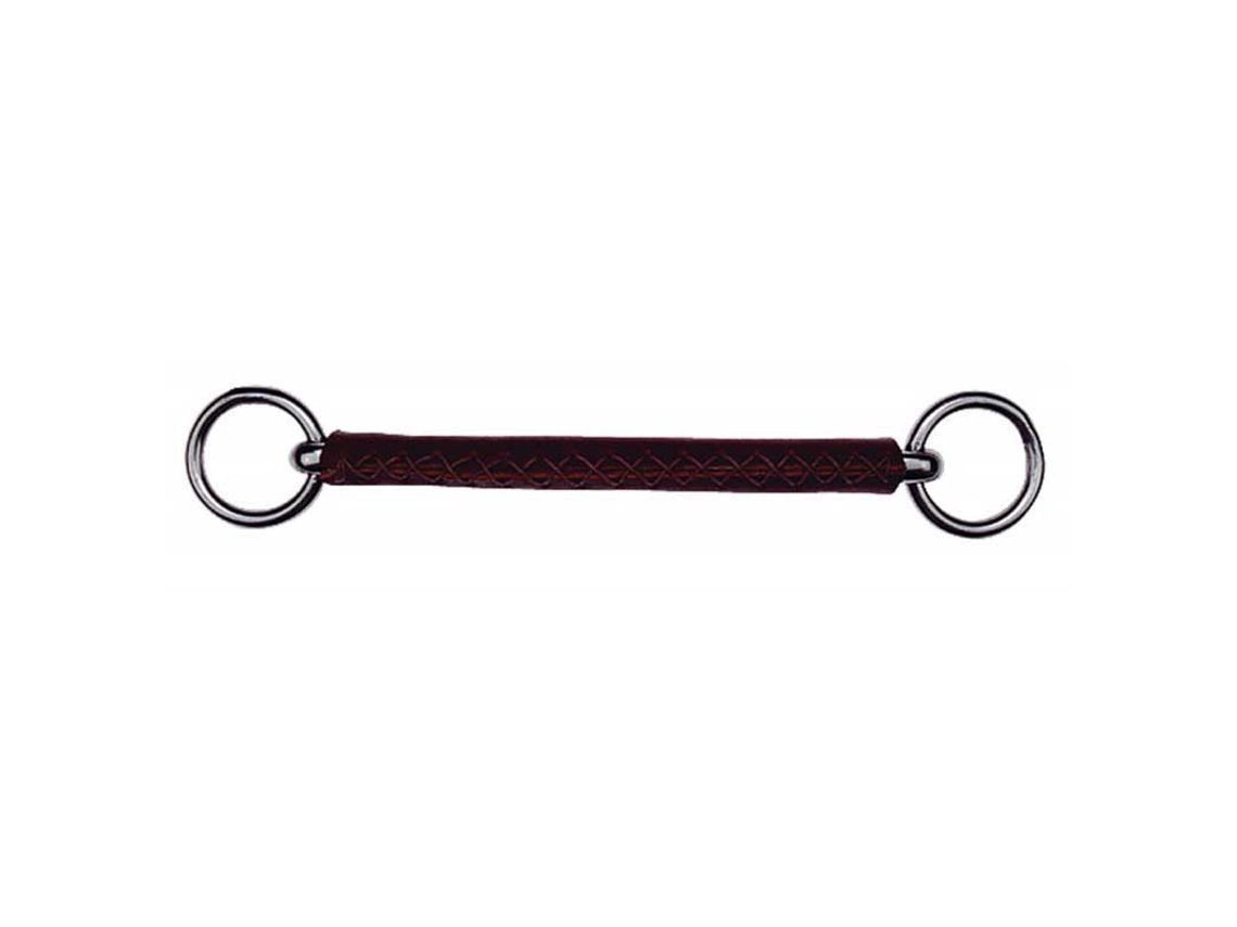 Brinco de Couro Reto Prateado 125 Mmfeeling
