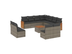 Garden Sofa Set, Garden Sofa Sets Vidaxl Cinzeto Rattan / Vime (n/a)