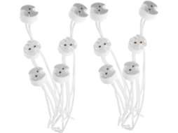 Conjunto De 30 Peças De Acessórios De Iluminação Suportes De Lâmpada De Cerâmica Com Adaptador E Ca Gokoco