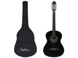 Vidaxl Guitarra Clássica Para Iniciantes Com Saco 4/4 39" Preto