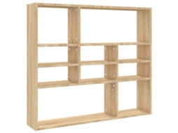 Wall Shelf, Wall Shelves Vidaxl Marrom Madeira Processada (n/a)