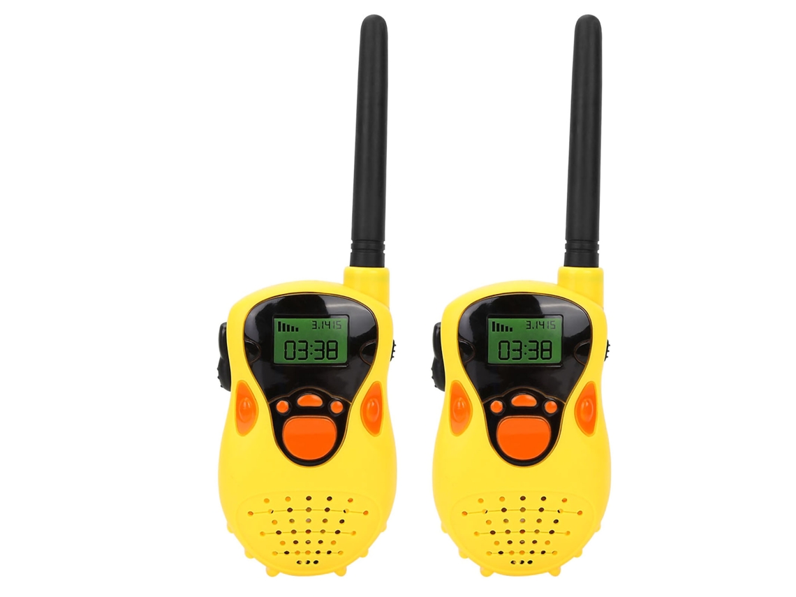 Mini Walkie Talkies 80 100m Rádio Eletrônico Interfone Brinquedo Infantil Presente Ao Ar Livre Brilvibera