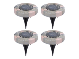 12led Luz Solar Jardim Ip55 Impermeável Caminho Paisagem S/MARCA