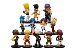 Pack 12 Figuras The King Of Fighters | 6-8 Cm | Pvc | Kyo Iori Leona | Kof | Miniaturas Jogo Luta | Loose