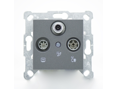 Fm Fm Fumed Tv Socket Mecakey Karre Novella Range