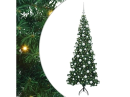 Árvore De Natal Artificial Com Luzes Pré Iluminadas Vidaxl Verde Pvc (180 Cm)
