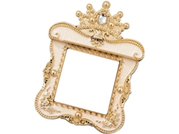 Revestimento De Parede Decorativo 8,7x8,9 Em Acrílico Com Strass Dourado, Autoadesivo.