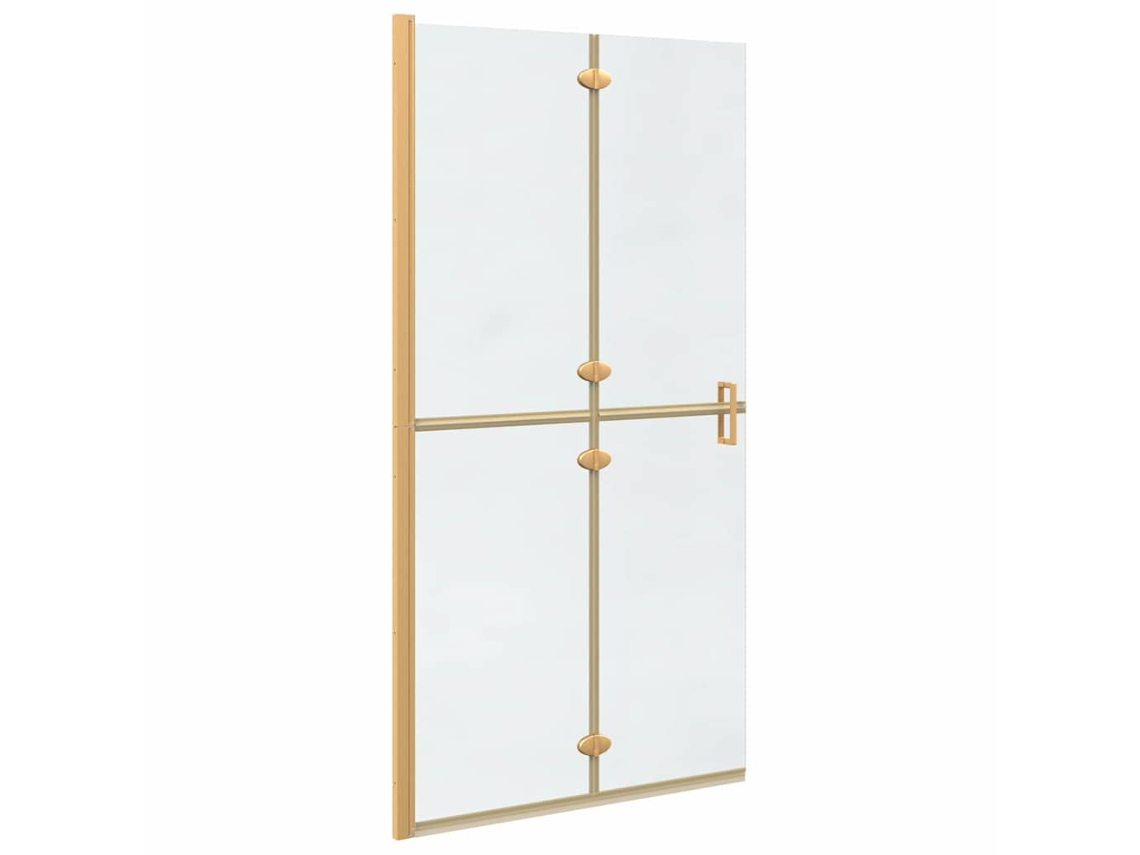 Conjunto 1 Parede De Chuveiro Vidaxl Dourado Alumínio (100 X 6,5 X 190 Cm)