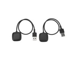Carregador Sem Fio Para Smartwatch Fitbit Versa 3 Sense, Docks De Carregamento Magnéticos, Cabo De Dados, 2 Unidades, 5v, 30cm