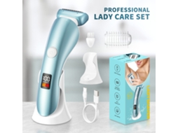 Lurelia Depilador Elétrico Rb-170 Azul-celeste, Ecrã Digital, Usb, Cabeça Cerâmica, Lavável, 420 G