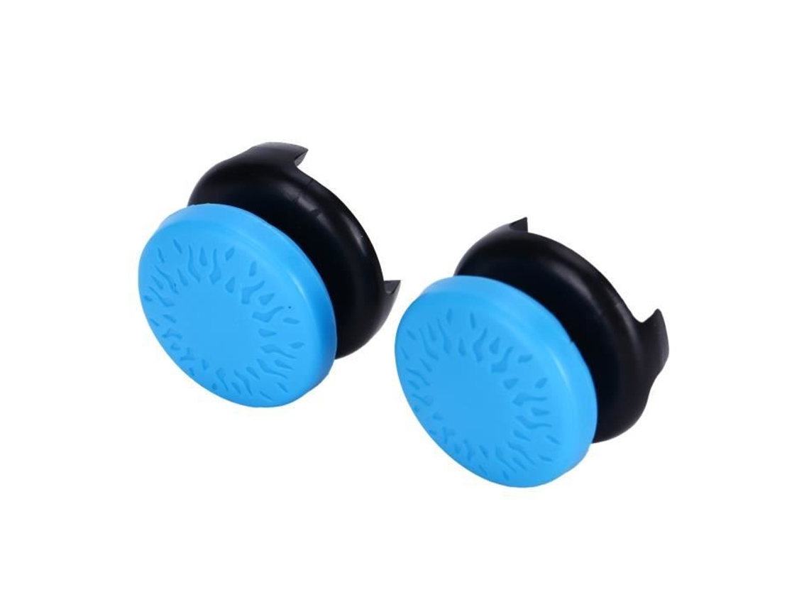 HURRISE Soft Silicone Grip Stick 2Pcs Thumb Stick Soft Silicone Cover Video Games Key Cap Azul