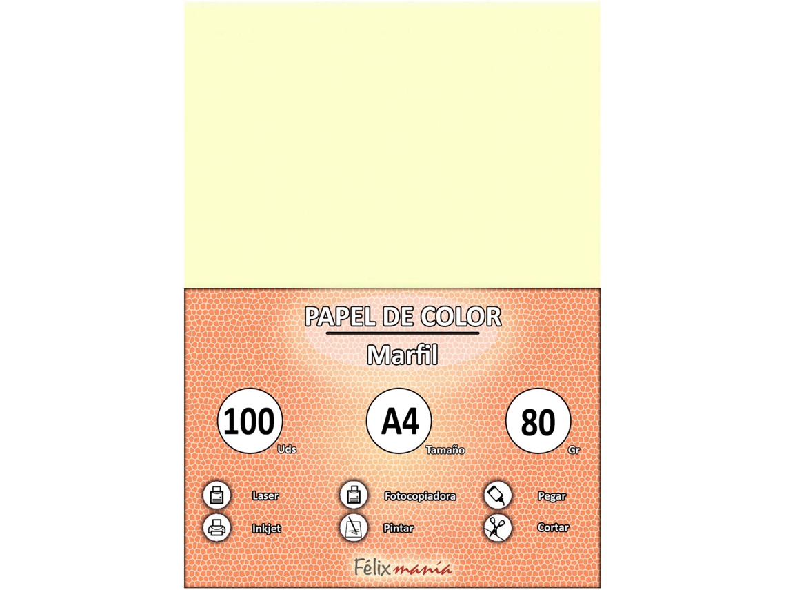 Papel 80Gr A4 Marfim 100 Folhas