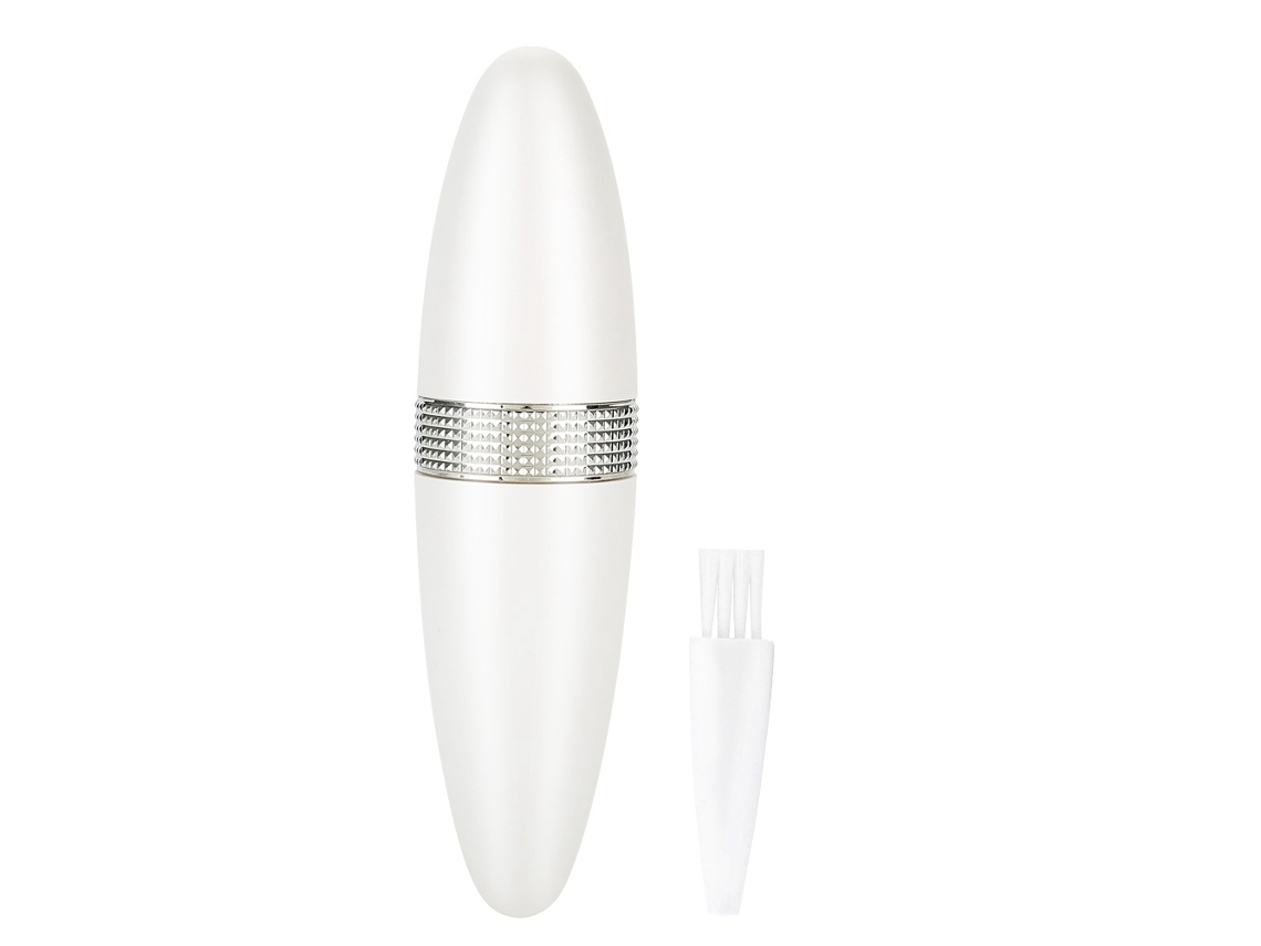 Depilador elétrico branco para rosto e lábios