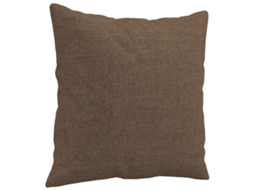 2 Pcs Conjunto de Sofás com Almofadas Tecido Castanho MAISON EXCLUSIVE