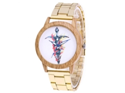 Reloj De Pulsera De Aleación Redondo De Cuarzo Zhoulianfa F-464-g Fashionable