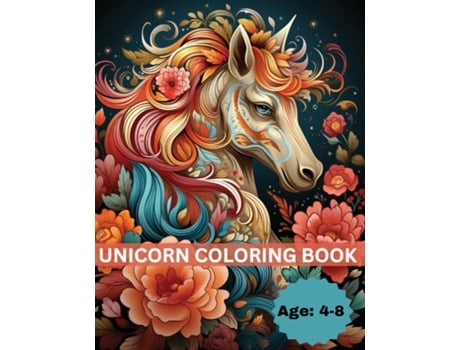 Livro Unicorn Coloring Book de James Mwangi (Inglês)