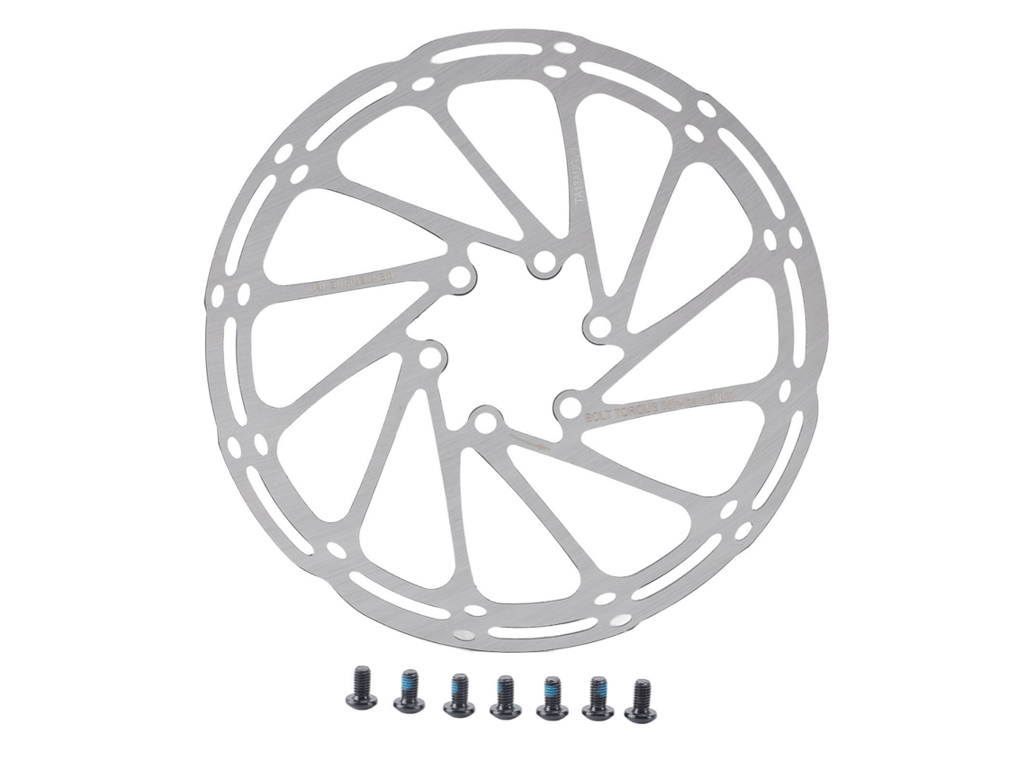 Disco De Freio De Bicicleta Em Aço Inoxidável Leve Anti-oxidação Oco Com 7 Parafusos 160mm