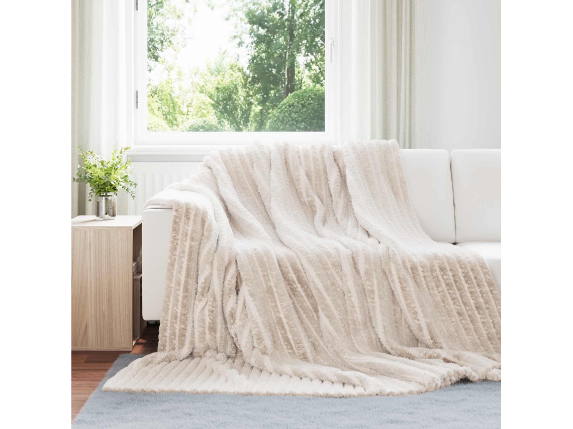 Vidaxl Cobertores De Sofá 6 Pcs Bege 270 X 240 Cm Lã