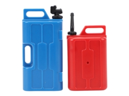 Tanque De Combustível E Lata De Gás Simulados Em Plástico Para Rc Crawlers 1/10 Scx10 Vermelho E Azul