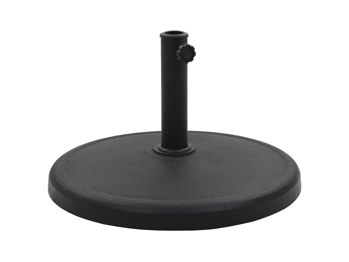Vidaxl Base De Guarda-sol Redonda Poliresina 19 Kg Preto