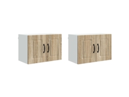 Conjunto de 2 Armários de Cozinha Carvalho Sonoma 60x31x40 cm MAISON EXCLUSIVE