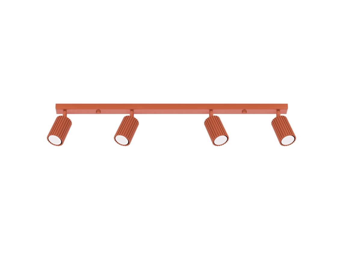 Sollux Sl.1641 Karbon Lámpara De Techo 4l Rojo Ocre
