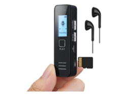 Mini Gravador De Voz De 64 Gb, Gravador De Voz Digital, Gravador De Áudio Portátil De 4608 Horas Com Microfone, Carregamento Usb, Senha, Preto Yizhood