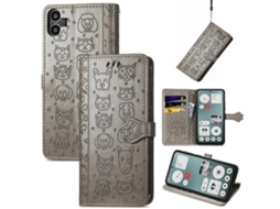 Capa De Celular Em Couro Com Estampa De Gato E Cachorro Para Celular, Da Marca Nothing Cmf Phone 1.