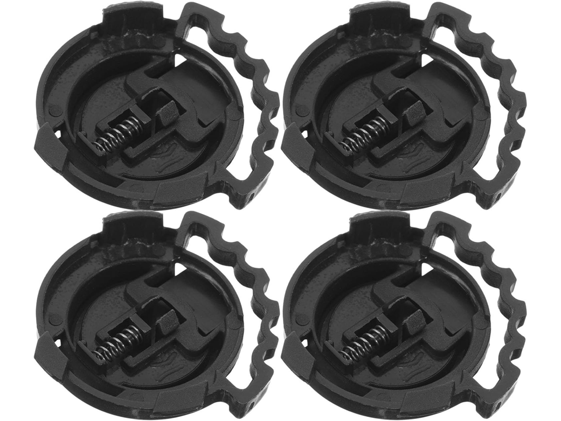 Conjunto De 4 Peças De Clipes De Fixação Para Viseira De Capacete De Motocicleta Em Plástico Preto