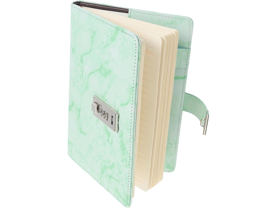 Com Cadeado, Caderno Portátil Em Couro Pu Para Escritório E Estudo, Caderno Prático Com Páginas Para Gokoco