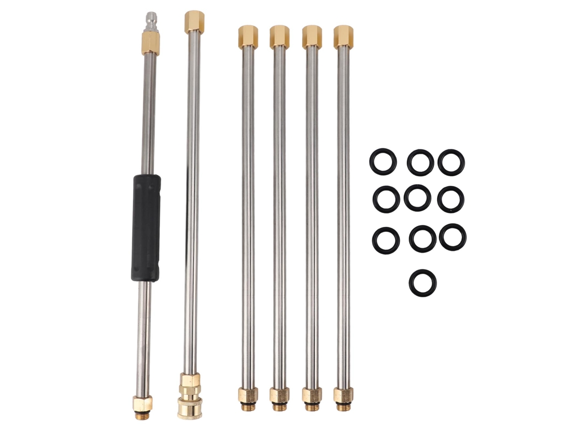 Ronjoe-vareta De Extensão 90 Polegadas Para Máquina De Pressão Com Conector Rápido 1/4 Polegada 6pcs