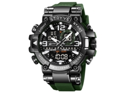 Relógio Esportivo MDUG Relógio de Pulso Multifuncional e Elegante para Estudantes (verde Militar)