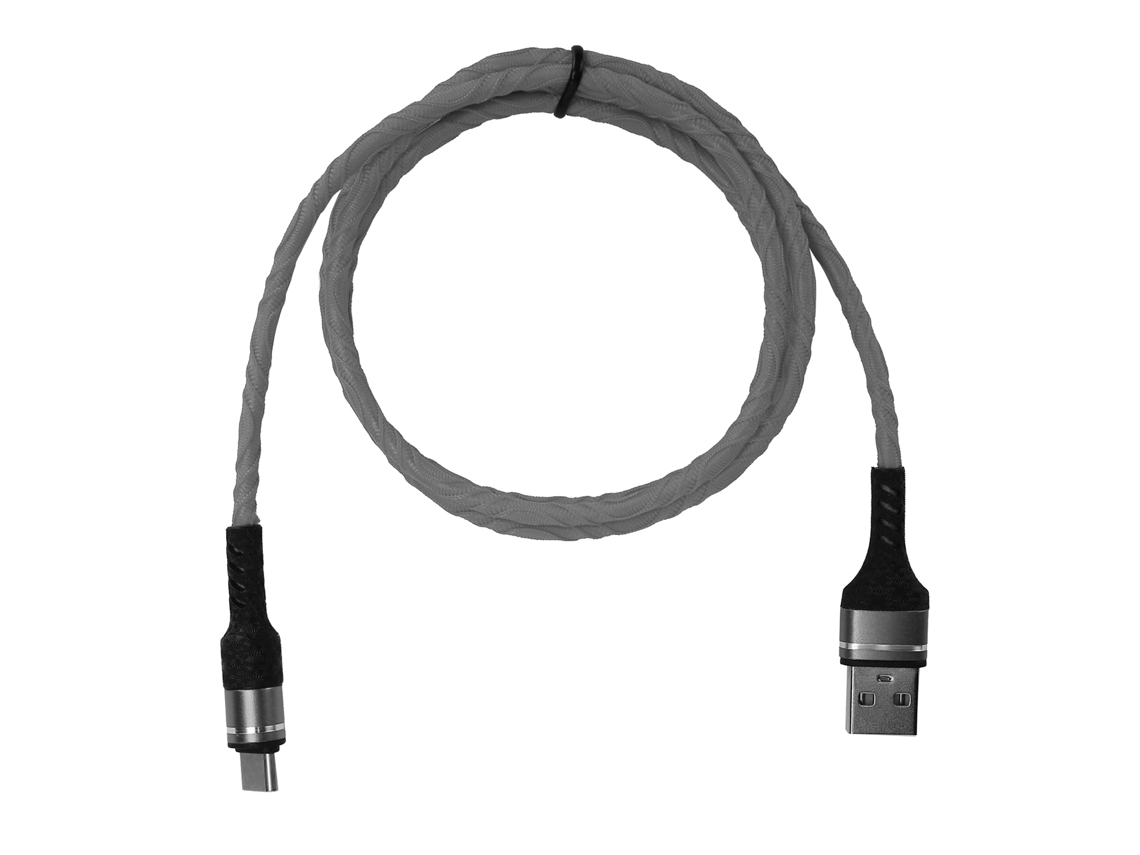 Cabo de Dados LAXISCREED 3a Carregamento Rápido Usb c Cinza 1m