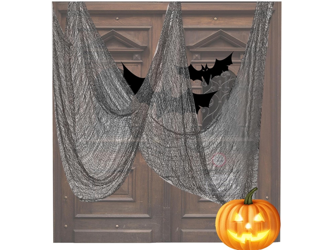 Tecido Assustador De Halloween, Grande E Sinistro, Recortável | Gaze Decorativa