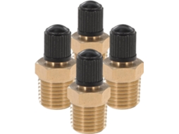 4 Válvulas De Latão Para Tanque De Água Com Tampa 1/4 Npt | Rosca Dourada