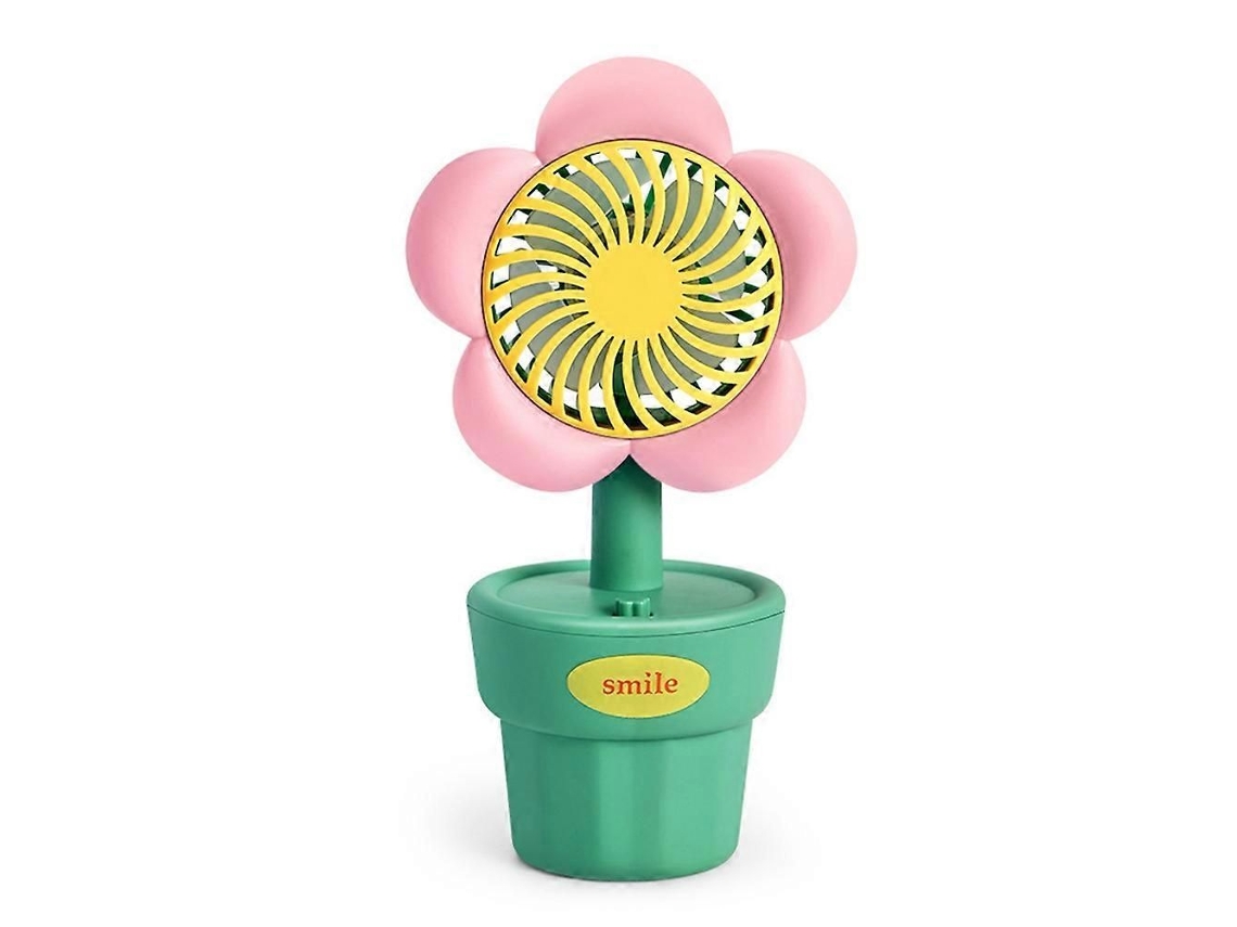 Ventilador Portátil Usb Carregador Mini Estilo Bonito Para Pres Entes De Aniversário Rosa