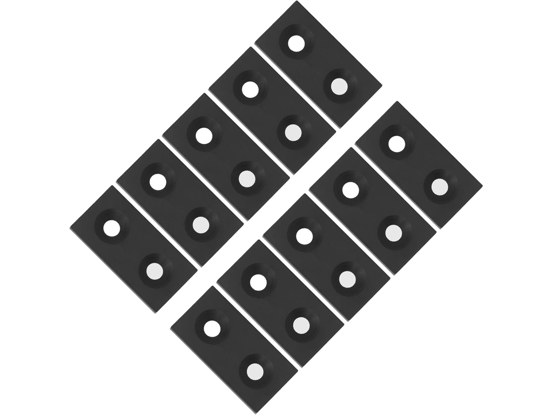 Tampas De Extremidade Perfil Alumínio 3060com Furos Duplos Para Máquinas Cnc Pretas, Peças Para Movimento Linear