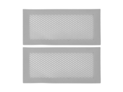 2pcs Protetor de Grade de Ventilação para bebê silicone macio seguro para chão cinza captura debris cabelo inseto