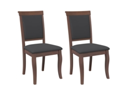 Dining Chair, Dining Chairs Vidaxl Marrom Madeira (n/a)