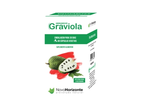 Graviola 300 Mg. 60 Cápsulas NOVO HORIZONTE