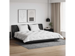 Vidaxl Edredom De Inverno Com Travesseiro 3 Unid. Branco Microfibra